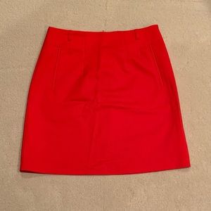 H&M Red Tailored Mini Skirt